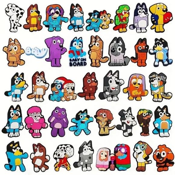 Chloe 1- Bluey Cartoon Croc Charms Jibbitz - Picture 2 of 4